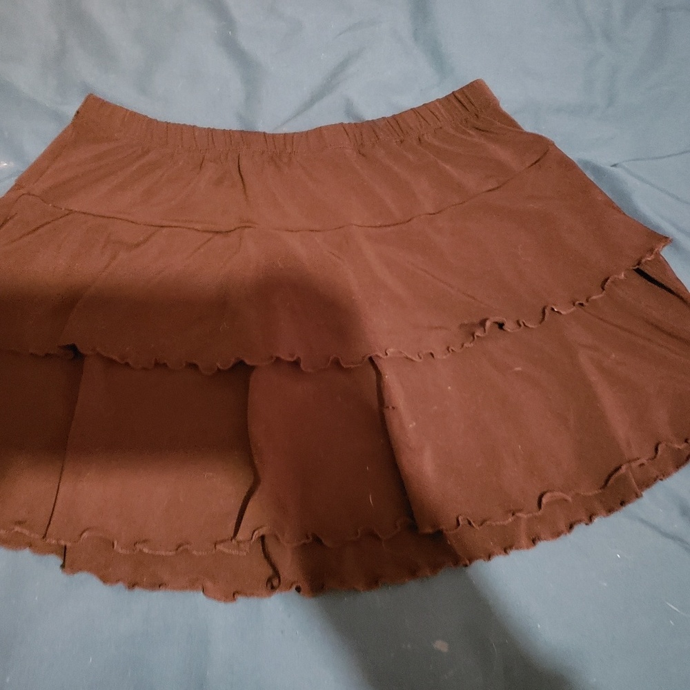 Black mini skirt